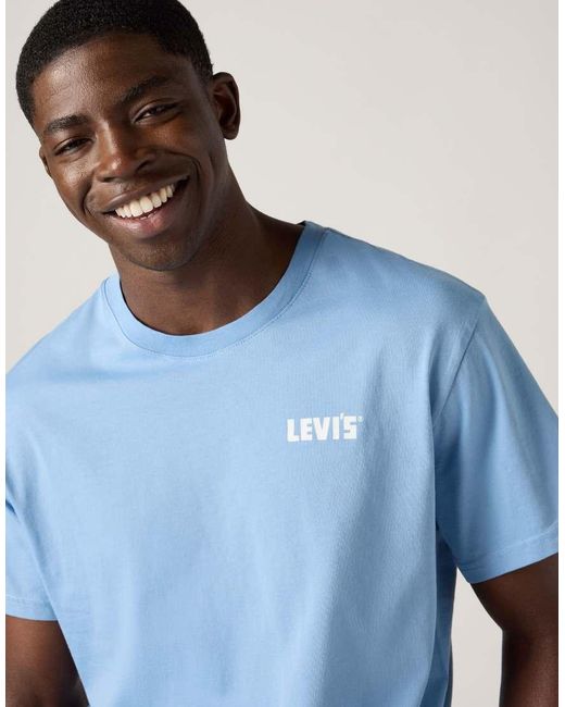 Camiseta Luminoso Holgada De Algodón Levi's de hombre de color Blue