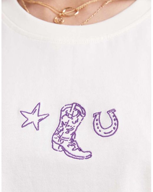 Wrangler White Baby Tee