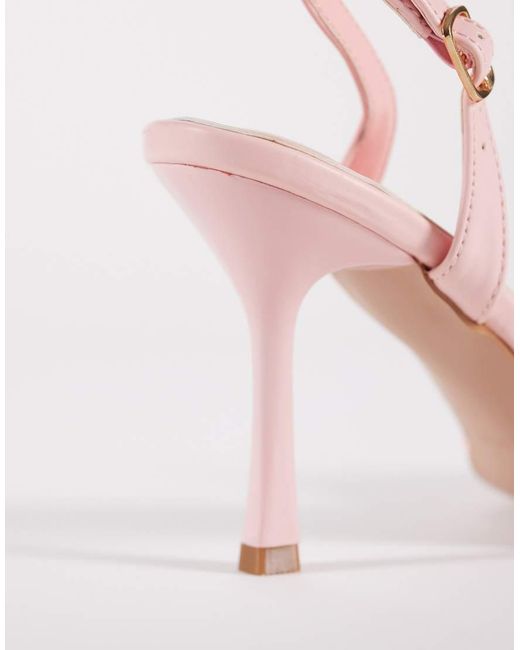 SIMMI Pink Simmi London Cindy Heeled Sandals With Sequins