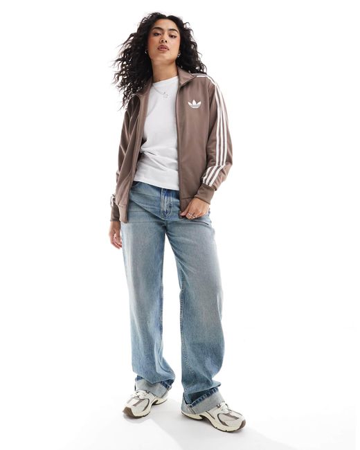 Adidas Originals Gray – firebird – locker geschnittenes trainingsoberteil