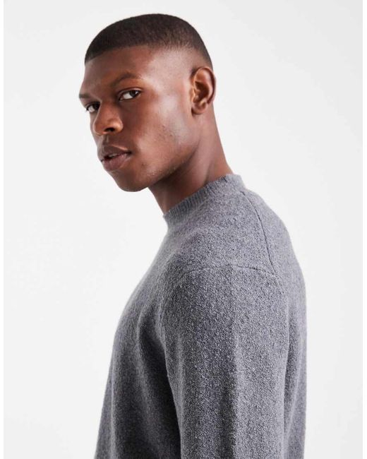 Jack & Jones Gray Premium Boucle Jumper for men