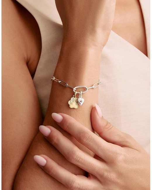 Thomas Sabo White Charm Pendant Heart With Star Connect