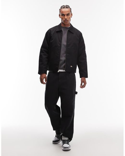 Dickies Black Lined Eisenhower Jacket for men