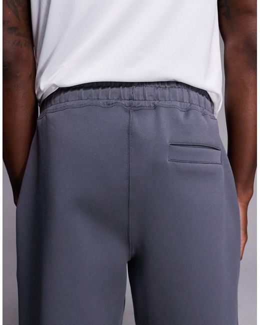 Liquor N Poker Blue Scuba-Style Fabric Straight Jogger Co-Ord for men