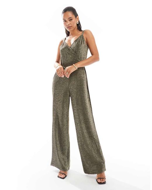Vero Moda Multicolor Strappy Wide Leg Jumpsuit