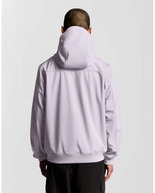 Lyle & Scott White Fleece Back Softshell Jacket for men