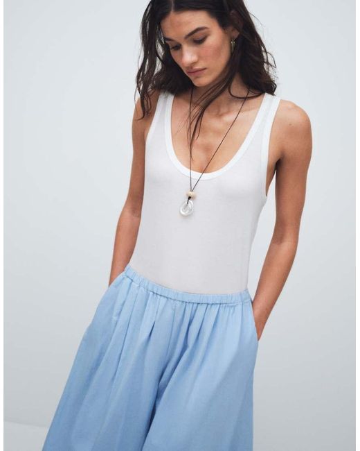 ASOS Blue Super Wide Leg Pants