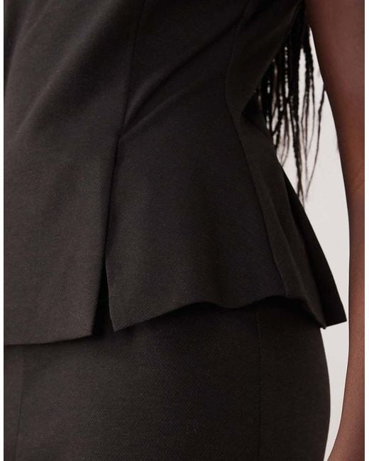 Mango Gray Sleeveless Tailored Jumpsuit
