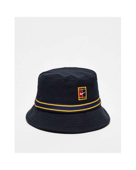 Nike Heritage Tennis Bucket Hat in Black Lyst Nike Heritage Tennis Bucket Hat in Black Lyst