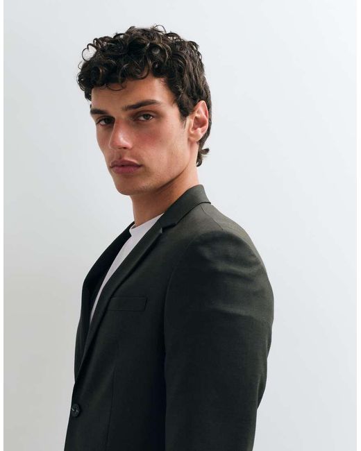 Jack & Jones Gray Super Slim Fit Suit Jacket for men