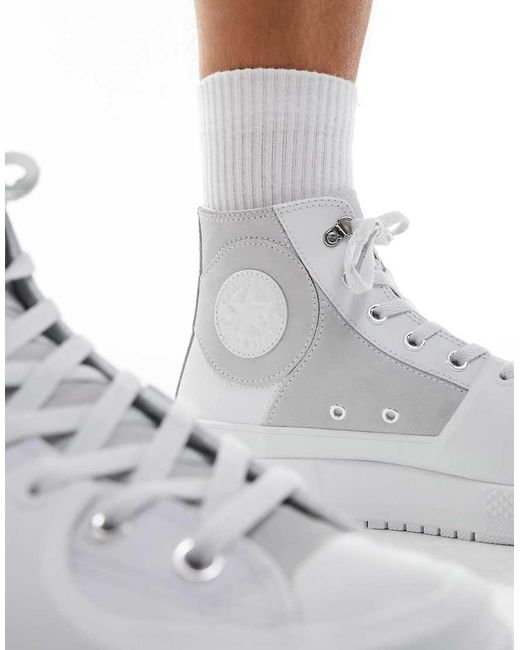 Converse Black Chuck Taylor All Star Construct Hi Trainers for men