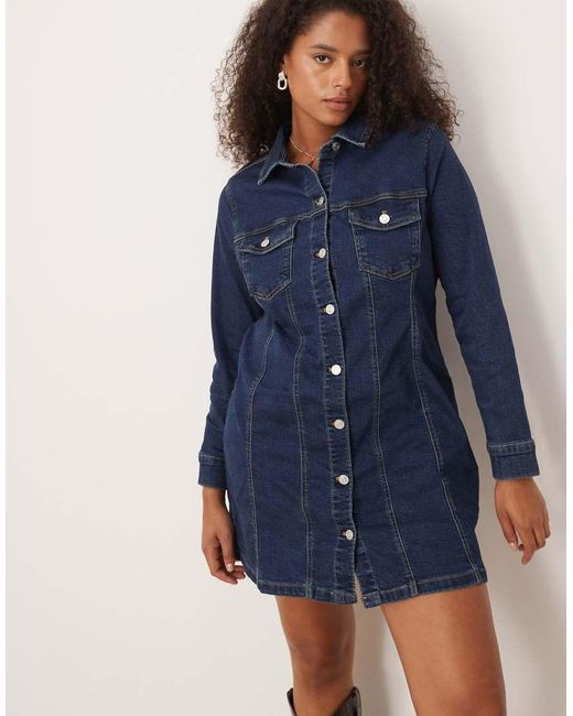 ASOS Asos Design Curve in het Blue
