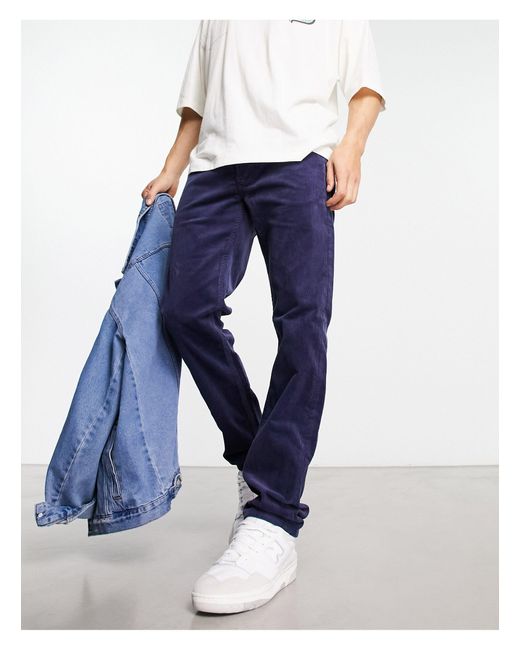 Daren - pantalon en velours côtelé - bleu Lee Jeans pour homme en coloris Blue