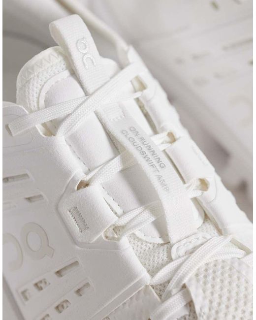 On Shoes White Cloudswift Amp Running Trainers for men