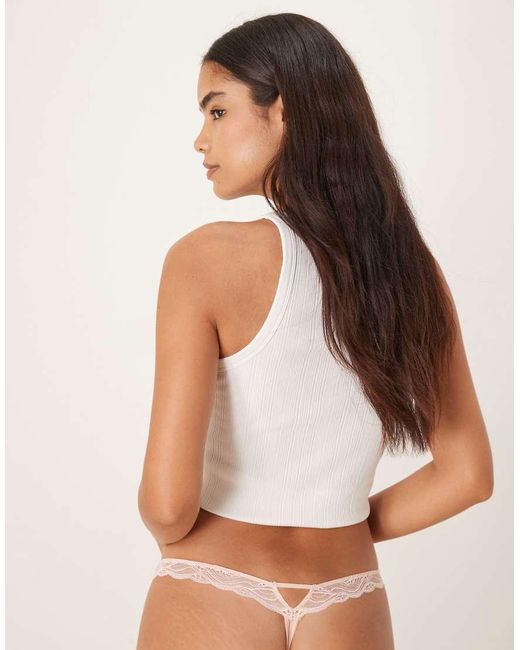 Calvin Klein Natural Sensual Stretch Lace Thong