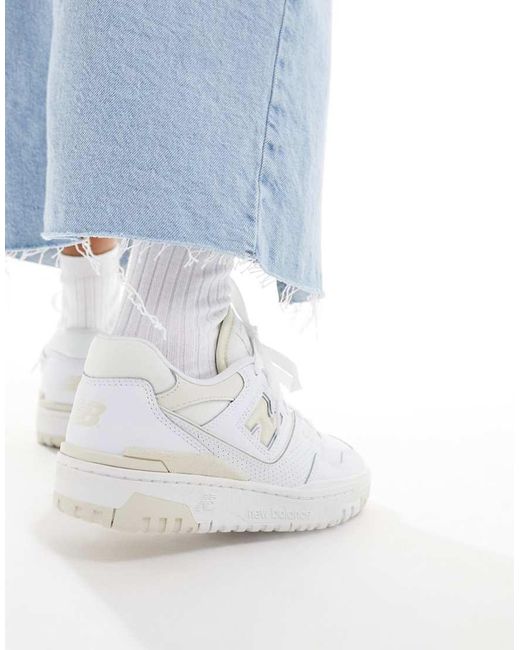 New Balance White 550 Trainers