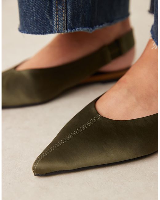 ASOS Blue Linford Slingback Ballets
