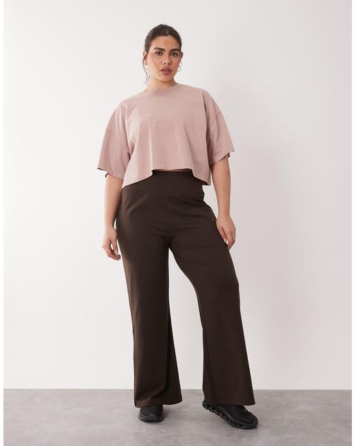 4505 Pink Curve Icon Heavyweight Cotton Cropped T-shirt With Quick Dry Finish