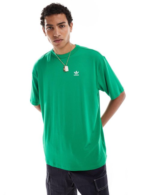 T-shirt con trifoglio di Adidas Originals in Green da Uomo