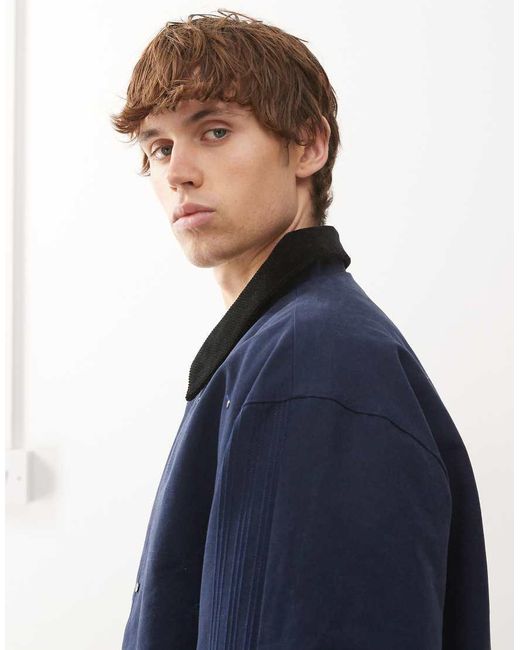 Adidas Originals Blue Premium Essentials Bomber Jacket for men