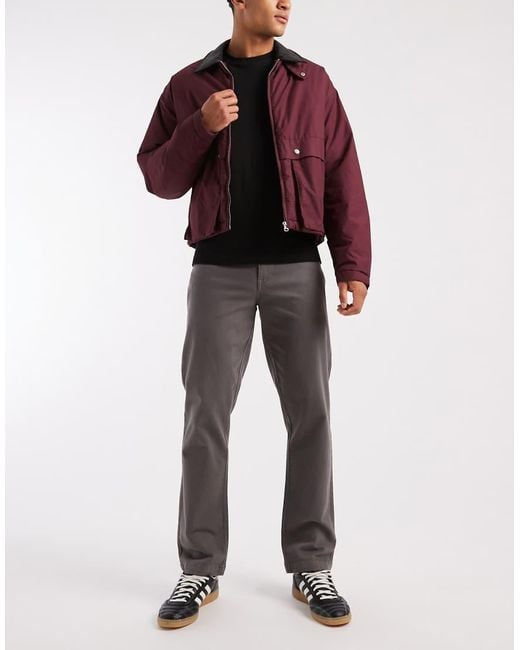 Threadbare Black Straight Leg Chino Trousers for men