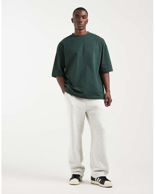 ASOS Green Oversized T-shirt With Everyday Essentials Text Graphic for men