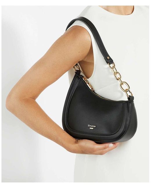 Dune Black Direction Shoulder Bag
