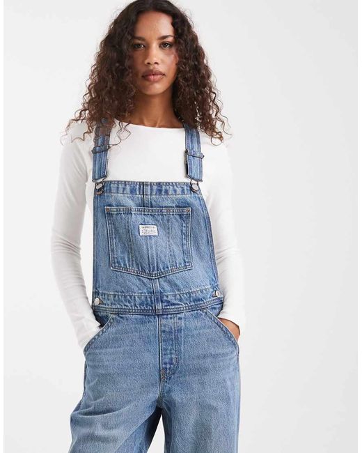Levi's Blue baggy Denim Dungarees