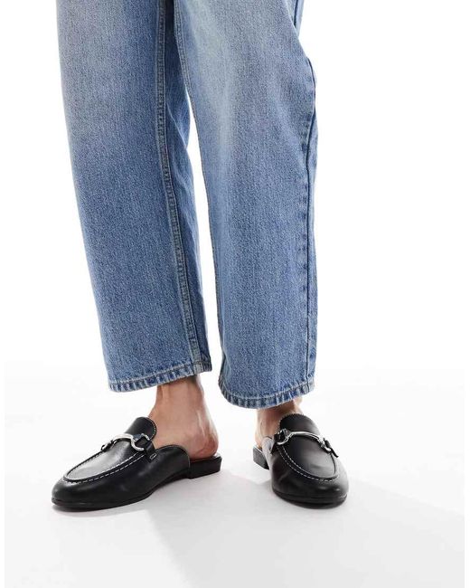 New Look Open Loafers Met Gesp in het Blue