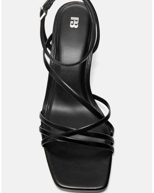 Pull&Bear White Strappy Heeled Sandals