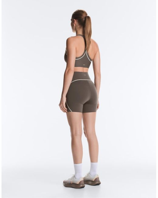 Oysho Gray Perfect-Adapt Reflective Medium-Support Sports Bra