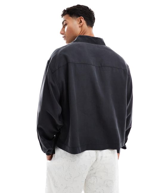 ASOS Blue Premium Oversized Shirt for men