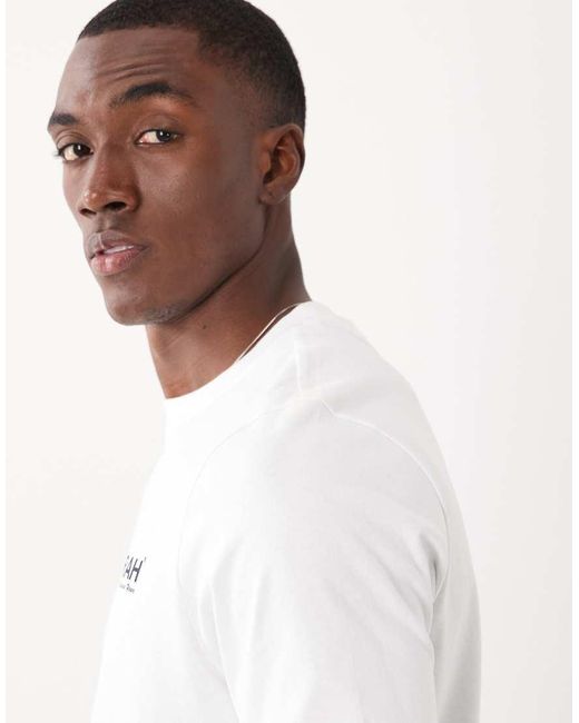 Farah White Clissold Graphic Logo T-shirt for men