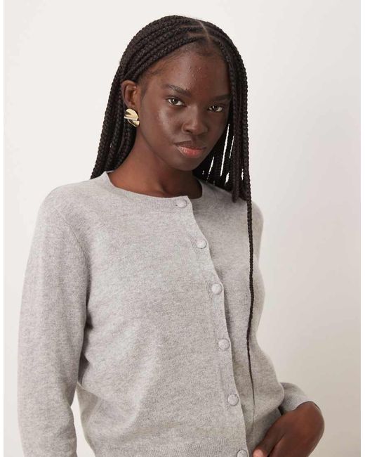Mango Gray Lightweight Cardigan