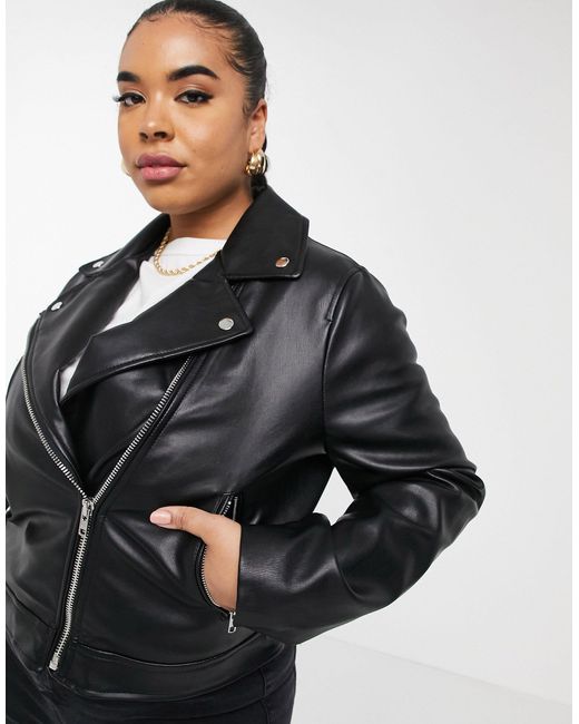 curve leather jacket
