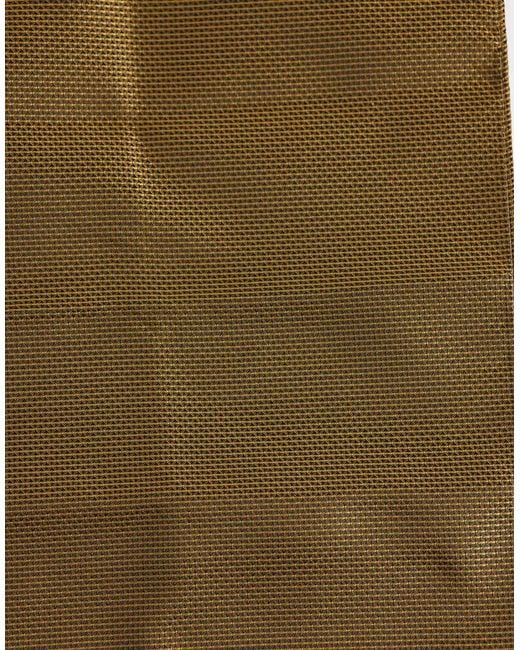 ASOS Natural Textured Tie And Pocket Square for men