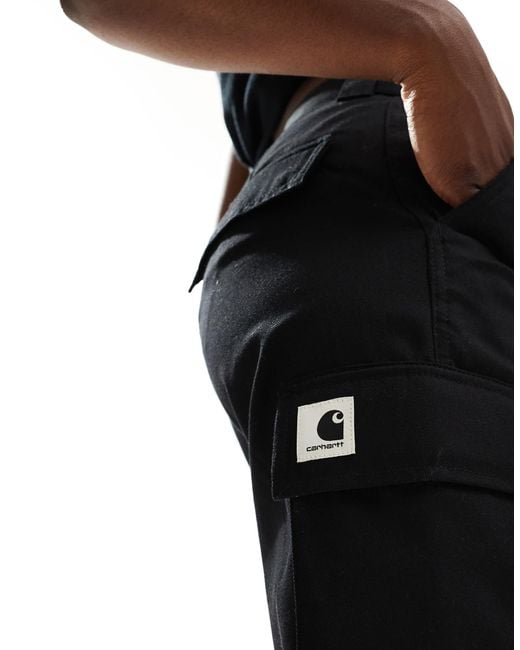 Kingsley - pantalon avec ourlets à cordon coulissant Carhartt en coloris Black