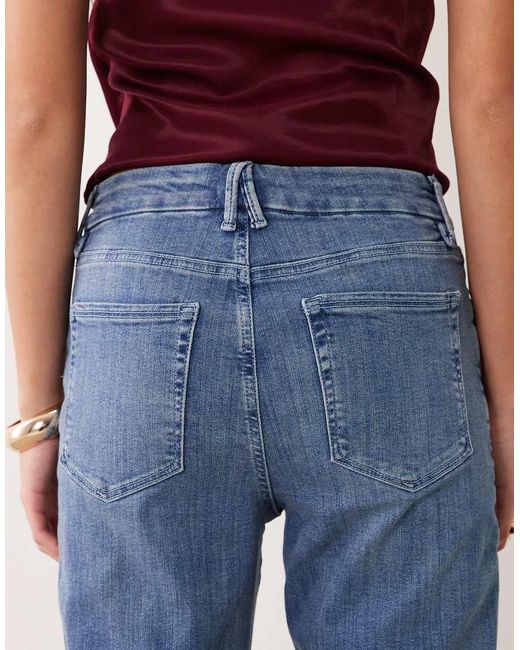 GOOD AMERICAN Blue Good Legs Straight Leg Jeans