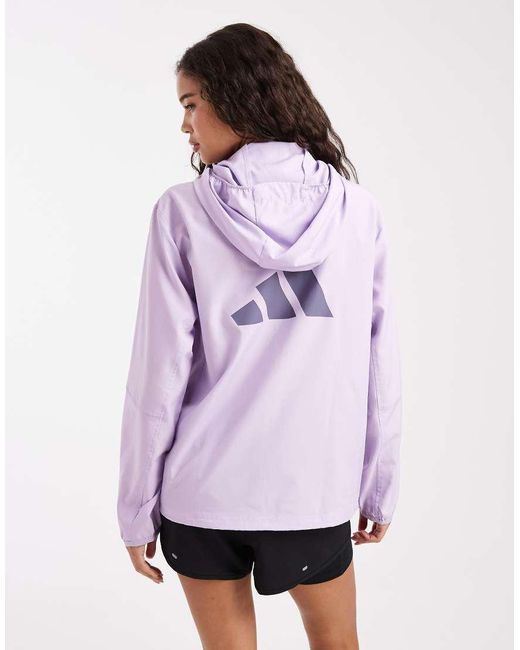 Adidas Originals Purple Adidas Running Run It Jacket