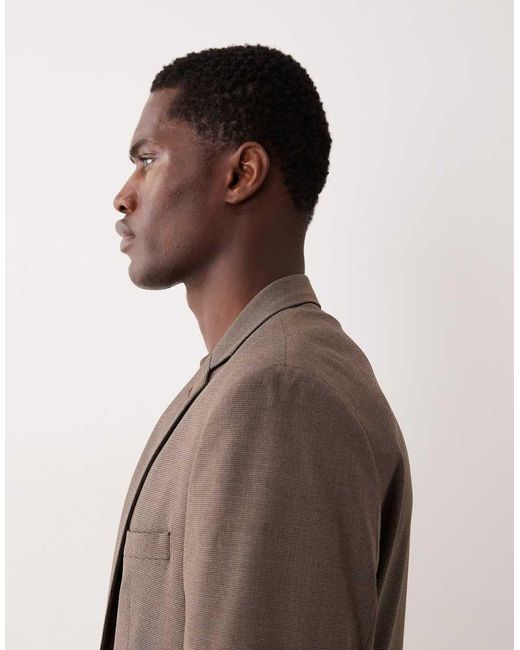 Mango Brown Tailored Blazer for men