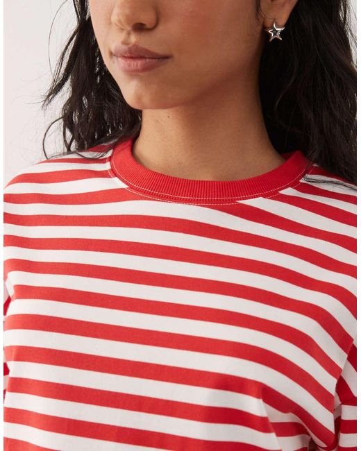 Noisy May Red Boxy Tee