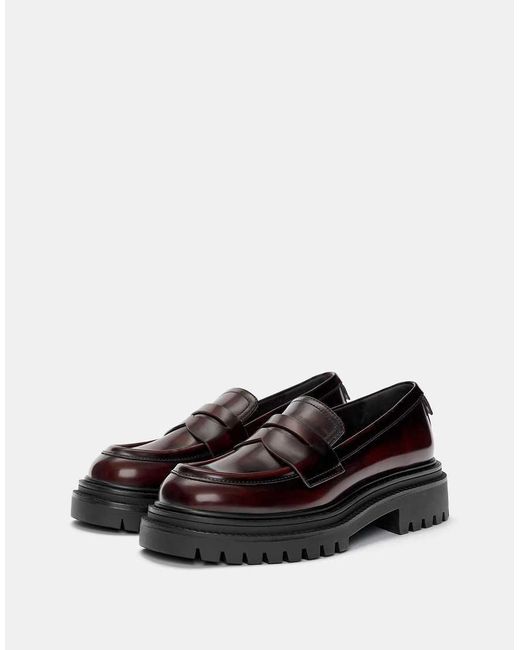 Pull&Bear Black Chunky Loafers