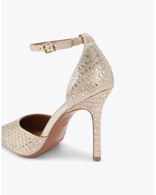 KG by Kurt Geiger White Fleur Court Heeled Shoes