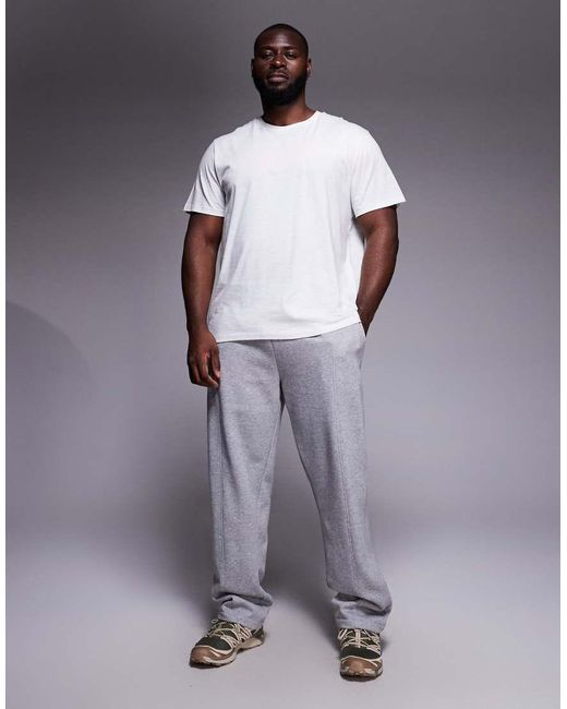 ASOS Purple Straight Leg Sweatpants With Pintuck Details for men
