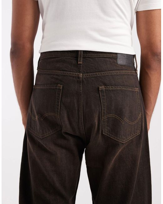 Jack & Jones – alex – weite jeans in Black für Herren