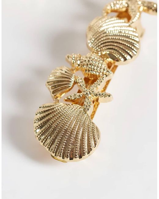 ONLY White 2-Pack Seashell Hairclips