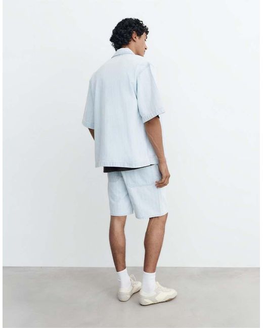 Pantaloncini Bermuda di Pull&Bear in White da Uomo
