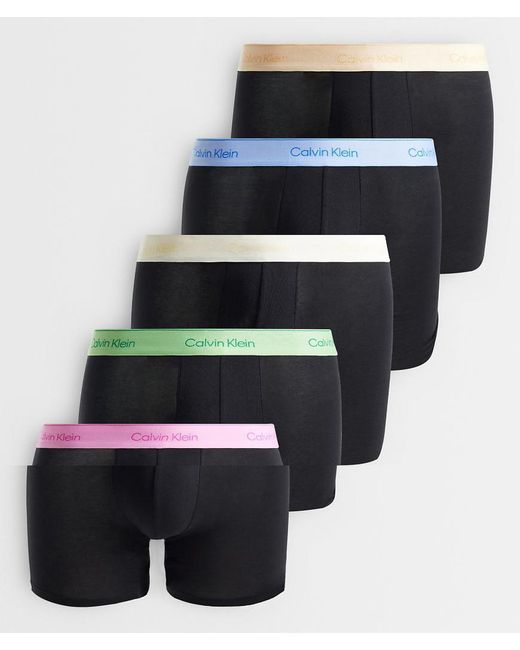 Calvin Klein White Pride Cotton 5 Pack Boxer Briefs for men