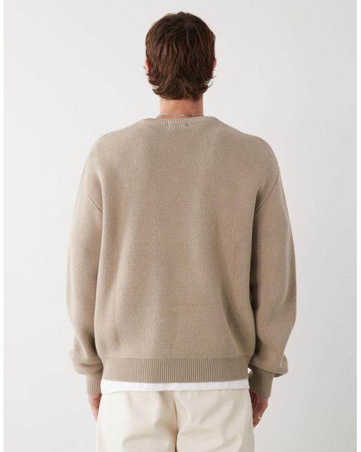 Exclusivité asos - - pull - beige Weekday pour homme en coloris Natural