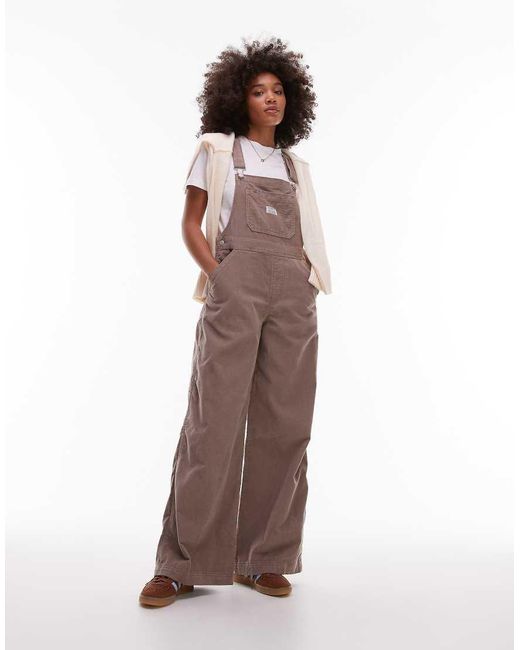Levi's Brown Xl Overall Corduroy Dungarees